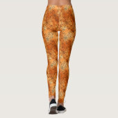 Leggings Legs en cuivre orange avec webs noirs (Dos)