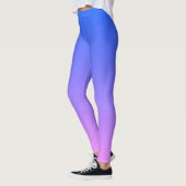 Leggings Legs Monogrammes Ombre Bleu et Violet (Gauche)