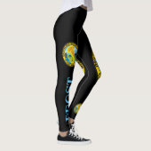 Leggings Legs noirs DMV Prost avec logo couleur (Droite)