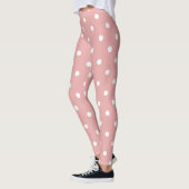 Leggings Legs Polka Dot Classique - Rose/Blanc (Gauche)
