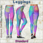 Leggings LÉGUMES - Abstrait rose/bleu/jaune/Lilac<br><div class="desc">Une image abstraite rose, bleu, jaune et Lilac est présentée sur ces Leggings colorés. Disponible en cinq tailles pour femmes (XS, S, M, L, XL). Voir la description "A propos de ce produit" ci-dessous pour des informations générales sur le dimensionnement et le produit. L'image abstraite couvre l'ensemble de la paire...</div>