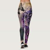 LEGGINGS LÉGUMES AVEC TIGRE PEINT ET CIEL DE TEMPÊTE (Dos)