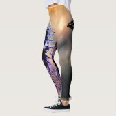LEGGINGS LÉGUMES AVEC TIGRE PEINT ET CIEL DE TEMPÊTE (Gauche)