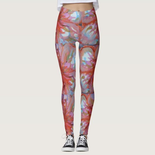 LEGGINGS LÉGUMES FLORALES PAR PAULA VRAIMENT. (Devant)