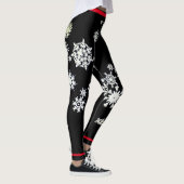 LEGGINGS LÉGUMES PERSONNALISÉS FLAKE À NEIGE ROUGE (Droite)