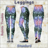 Leggings LÉGUMES - Problème de bulle - Conception abstraite