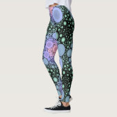 Leggings LÉGUMES - Problème de bulle - Conception abstraite (Gauche)