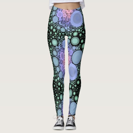 Leggings LÉGUMES - Problème de bulle - Conception abstraite (Devant)
