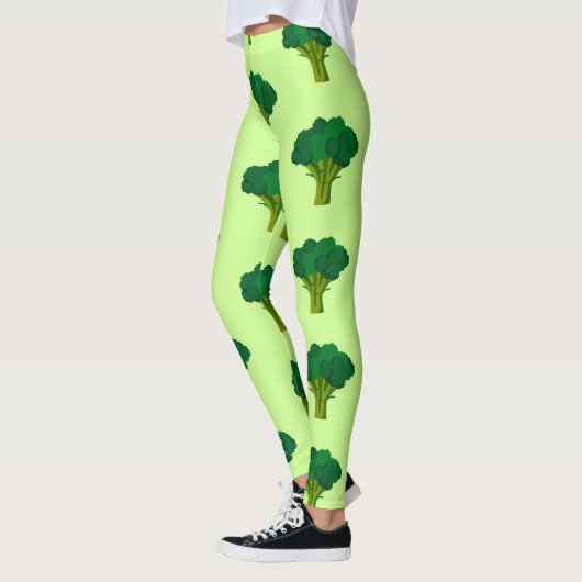 Leggings Légumes verts de Brocoli Légumes sains à manger (Gauche)