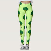 Leggings Légumes verts de Brocoli Légumes sains à manger (Devant)