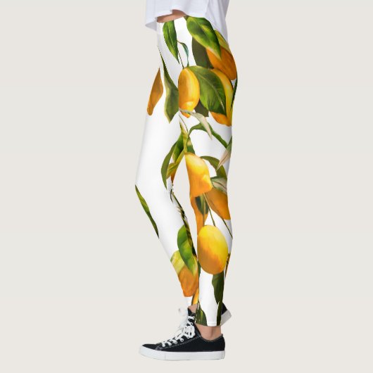 Leggings Légumineuses à citron intéressantes (Gauche)