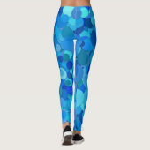 Leggings légumineuses à confettis bleu (Dos)
