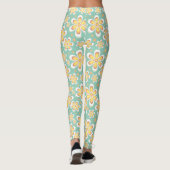 Leggings légumineuses à fleurs à motif jaune (Dos)