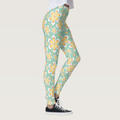 Leggings légumineuses à fleurs à motif jaune (Droite)