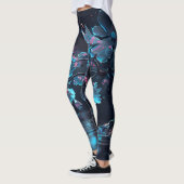 Leggings légumineuses à fleurs bleues (Gauche)
