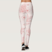 Leggings légumineuses à fleurs dessinées à la main (Dos)
