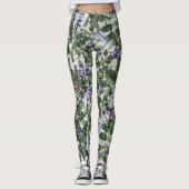Leggings Légumineuses à fleurs et à spirales (Devant)