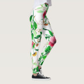 Leggings légumineuses à fleurs roses aquarelles (Droite)