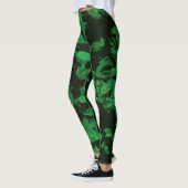 Leggings Légumineuses à fleurs vertes (Gauche)