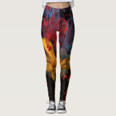 Leggings Légumineuses à fumée de couleur (Devant)