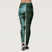 Leggings "Légumineuses à haute taille verte d'algues - Styl (Dos)