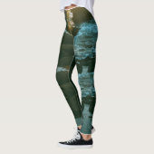 Leggings "Légumineuses à haute taille verte d'algues - Styl (Gauche)