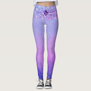 Leggings Légumineuses à imaginaire violet