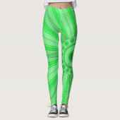Leggings Légumineuses à l'art vert (Devant)
