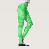 Leggings Légumineuses à l'art vert (Droite)