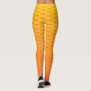 Leggings Légumineuses à lever de soleil rose