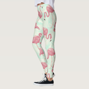 Leggings Légumineuses à motif Flamingo
