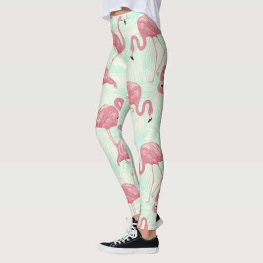 Leggings Légumineuses à motif Flamingo (Gauche)