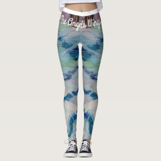 Leggings Légumineuses à motifs d'eau, aile de l'Ange