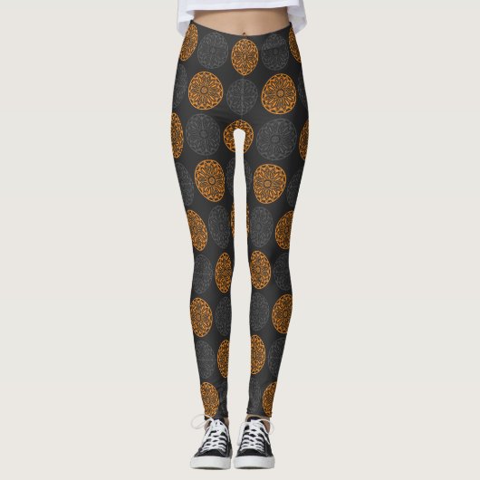 Leggings légumineuses à motifs floraux (Devant)