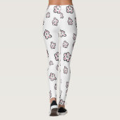 Leggings légumineuses à motifs floraux roses (Dos)