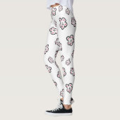 Leggings légumineuses à motifs floraux roses (Gauche)