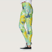 Leggings légumineuses à paon à fleurs (Gauche)