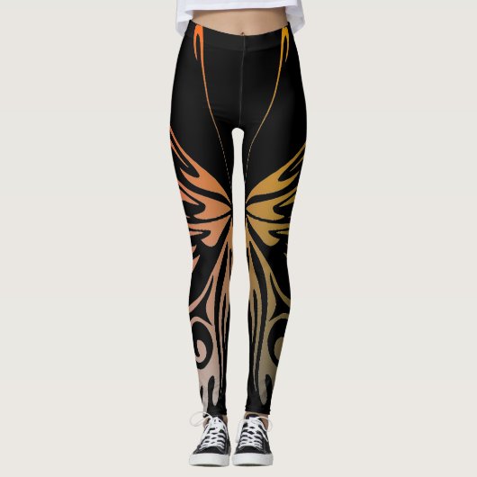 Leggings Légumineuses à papillon (Devant)