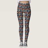 Leggings Légumineuses à papillon d'aquarelle pour femmes (Devant)