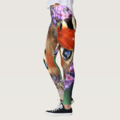 Leggings Légumineuses à papillon de paon (Gauche)
