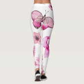 Leggings légumineuses à papillon pour femmes | motif de pap (Dos)