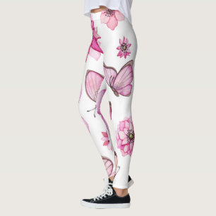 Leggings légumineuses à papillon pour femmes motif de pap
