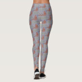 Leggings Légumineuses à papillon rose (Dos)