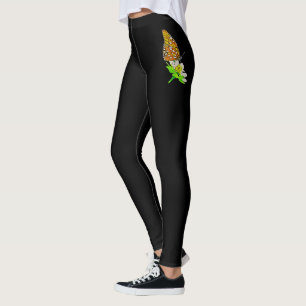 Leggings Légumineuses à papillons monarques 3