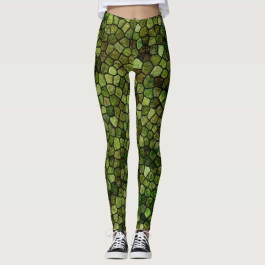 Leggings Légumineuses à peau de reptile (Devant)