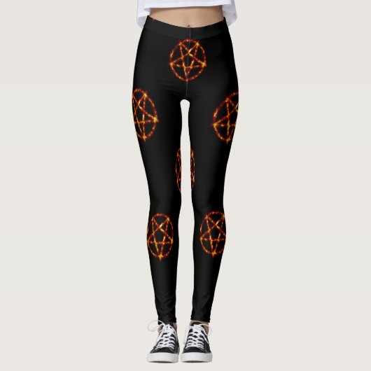 Leggings légumineuses à pentagramme (Devant)