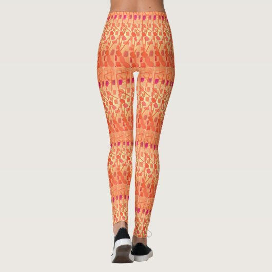 Leggings Légumineuses à soleil orange (Dos)