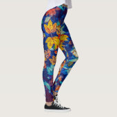 Leggings Légumineuses à thème fleuri (Droite)