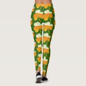 Leggings légumineuses à trèfle de bière st patrick (Dos)
