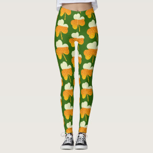 Leggings légumineuses à trèfle de bière st patrick